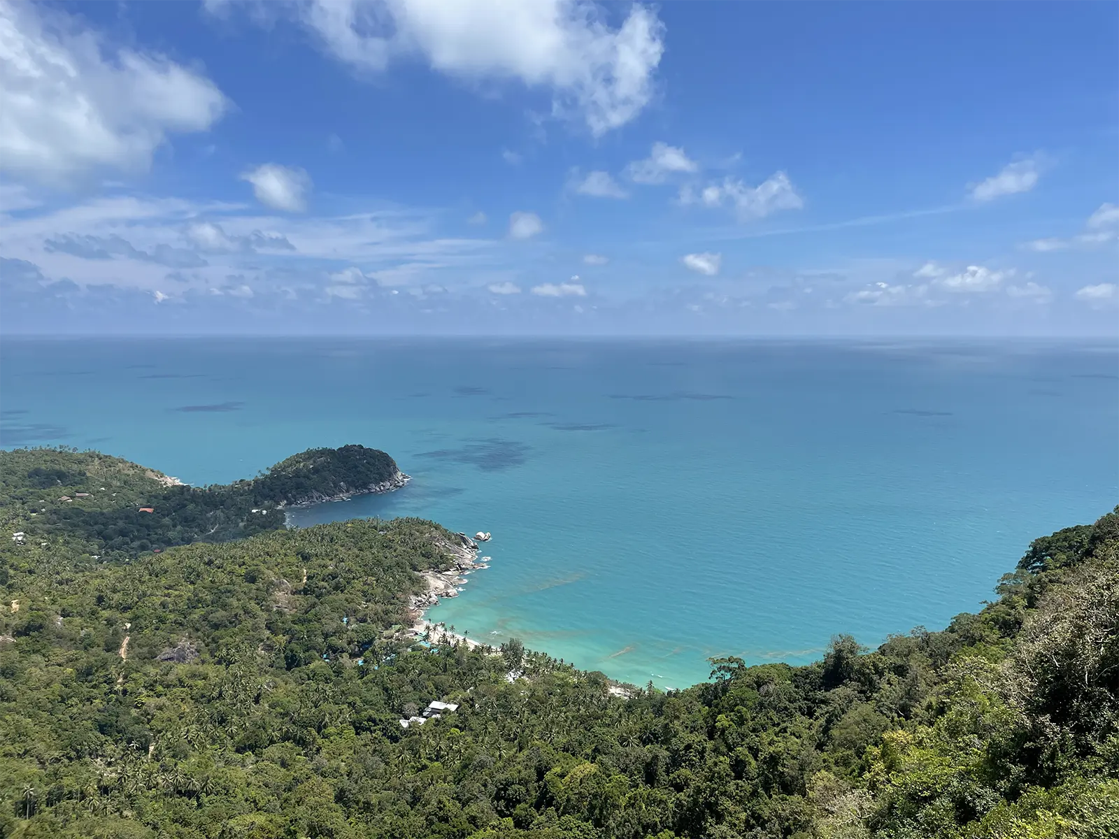 Hiking trail east coast Koh Phangan viewpoint jungle sea