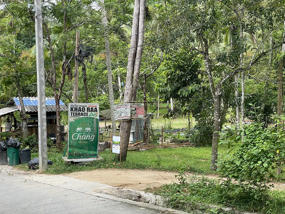 Khao Ra summit trail Koh Phangan jungle mountain highest point